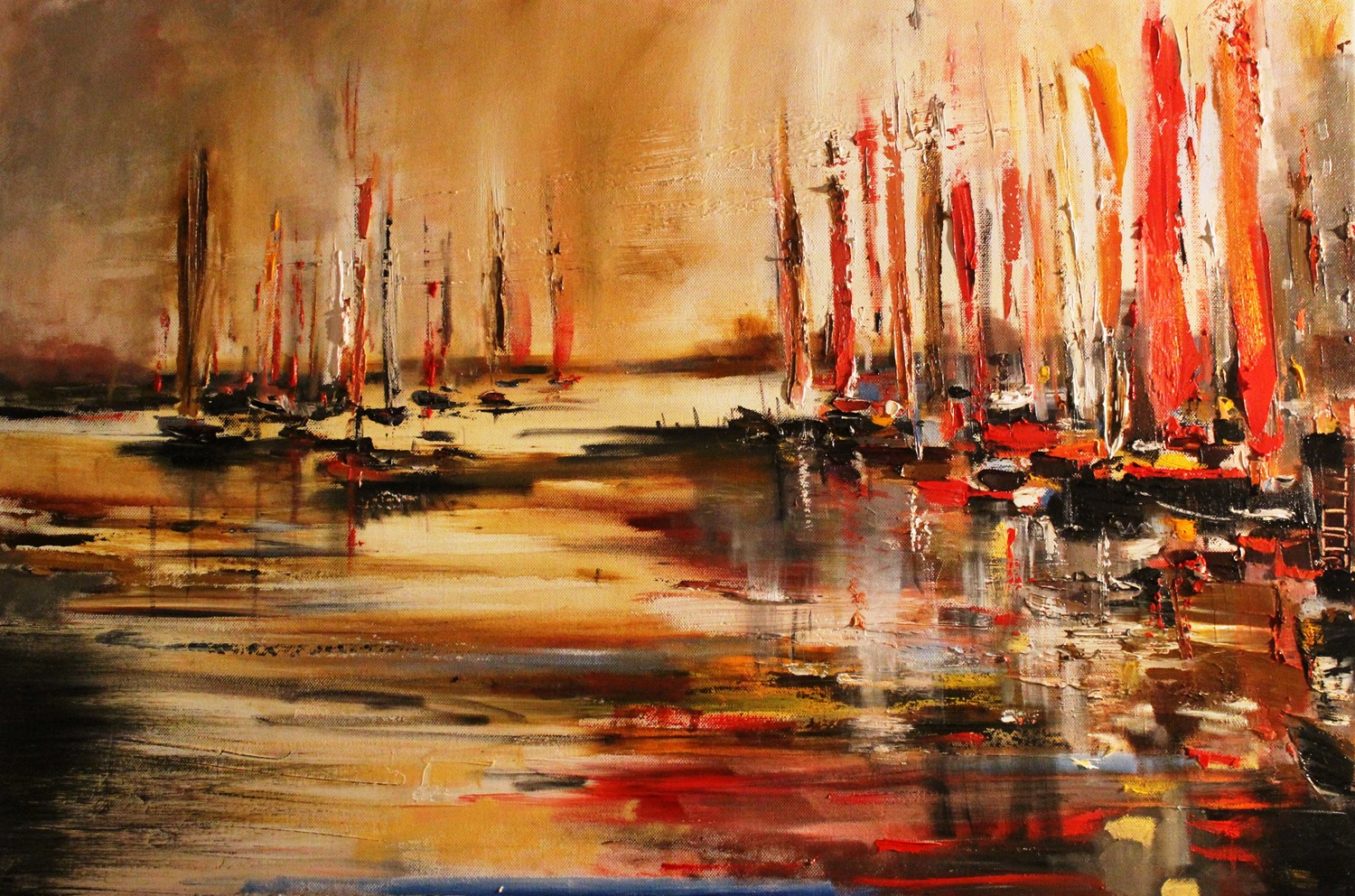 'A Cluttered Harbour' by artist Rosanne Barr